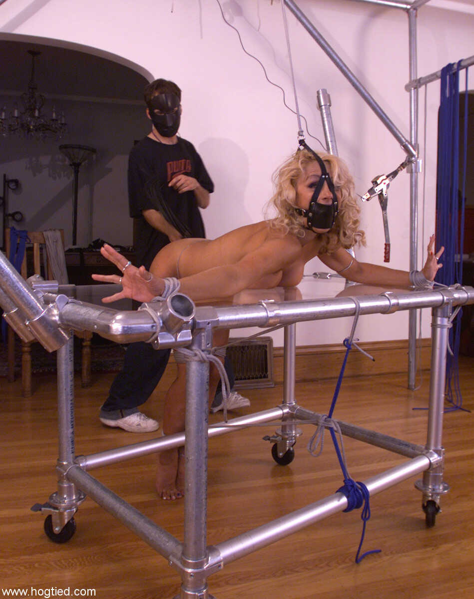 Petite American Stacy Burke Gets Her Big Booty Whipped While Tied Up and Dominated by a Mature BDSM Master - Stacy Burke
