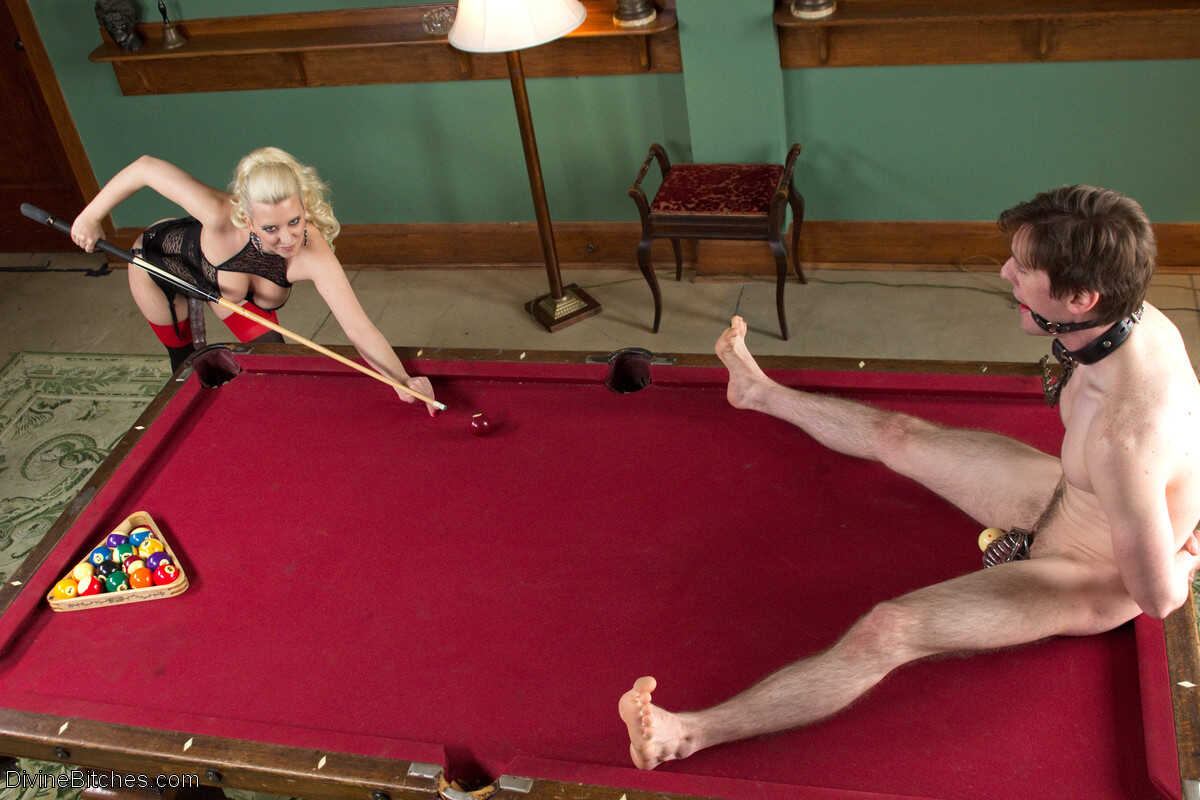 Smoking hot blonde Cherry Torn gets fucked with a mouth dildo by her sex slave  :  Blonde Bombshell Gets Double Fisted wit...
