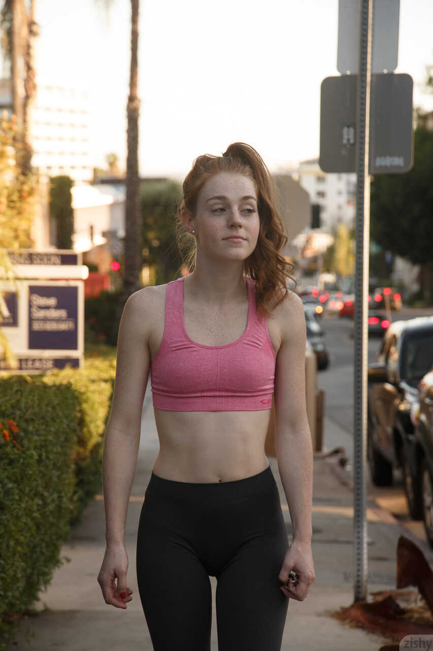 Sweaty Workout with Julie Wheeler in Her Pink Gym Outfit - Julie Wheeler
