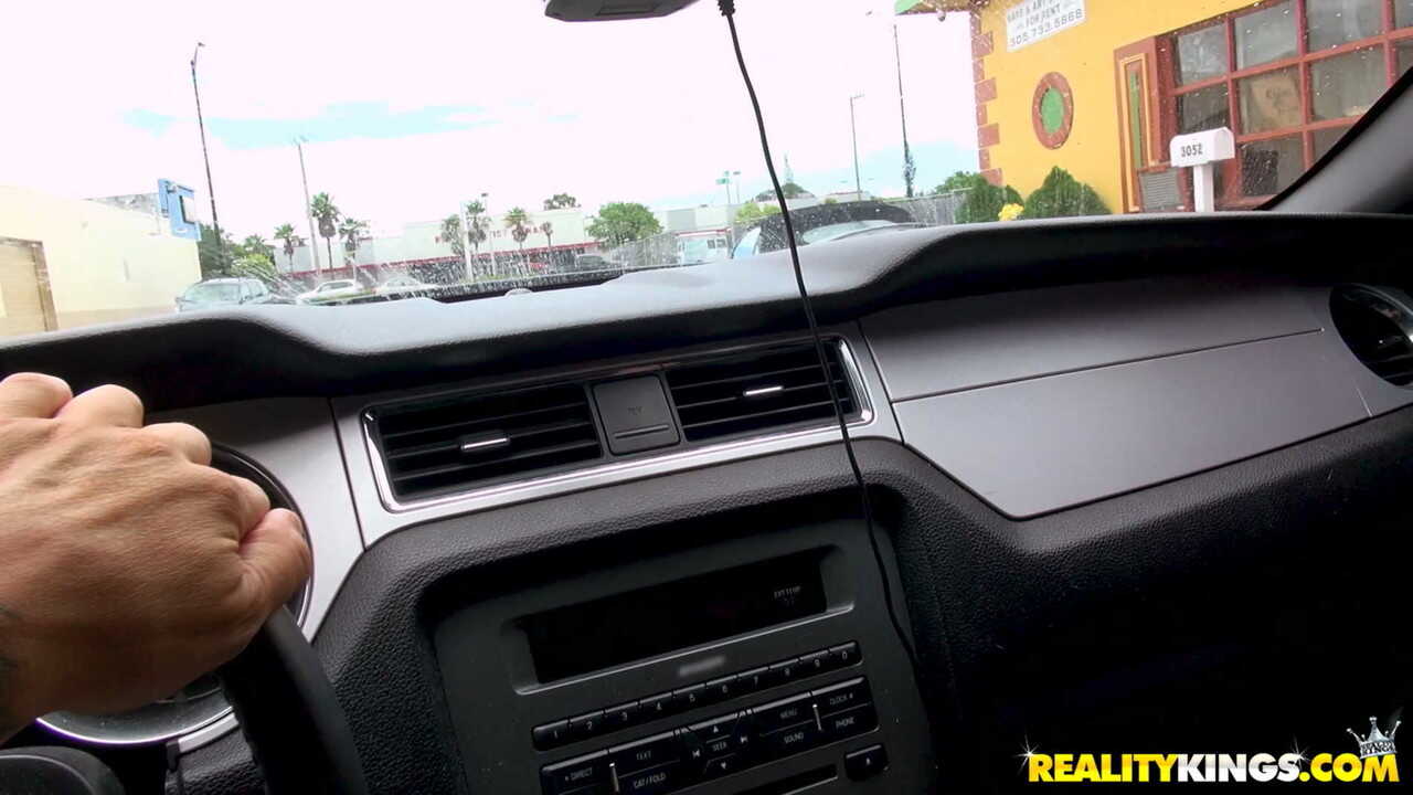 Kylie's Drive Time Delight The Tiny Brunette Sucks And Fucks A Dick In The Car - Kylie Rose