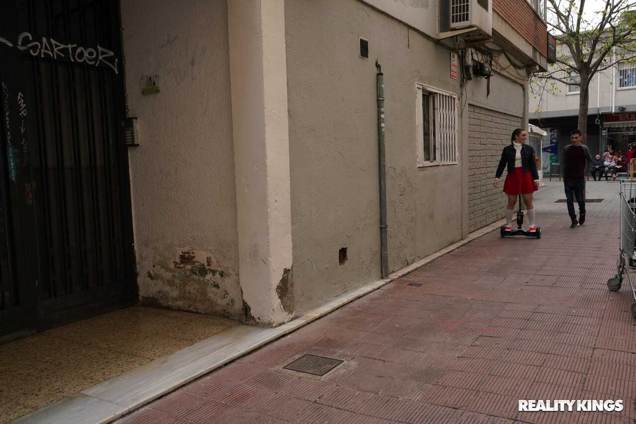 Curvy Spanish teen Jordi fucks her friend in public and at home in short skirts and sneakers! - Jordi, Pamela Sanchez