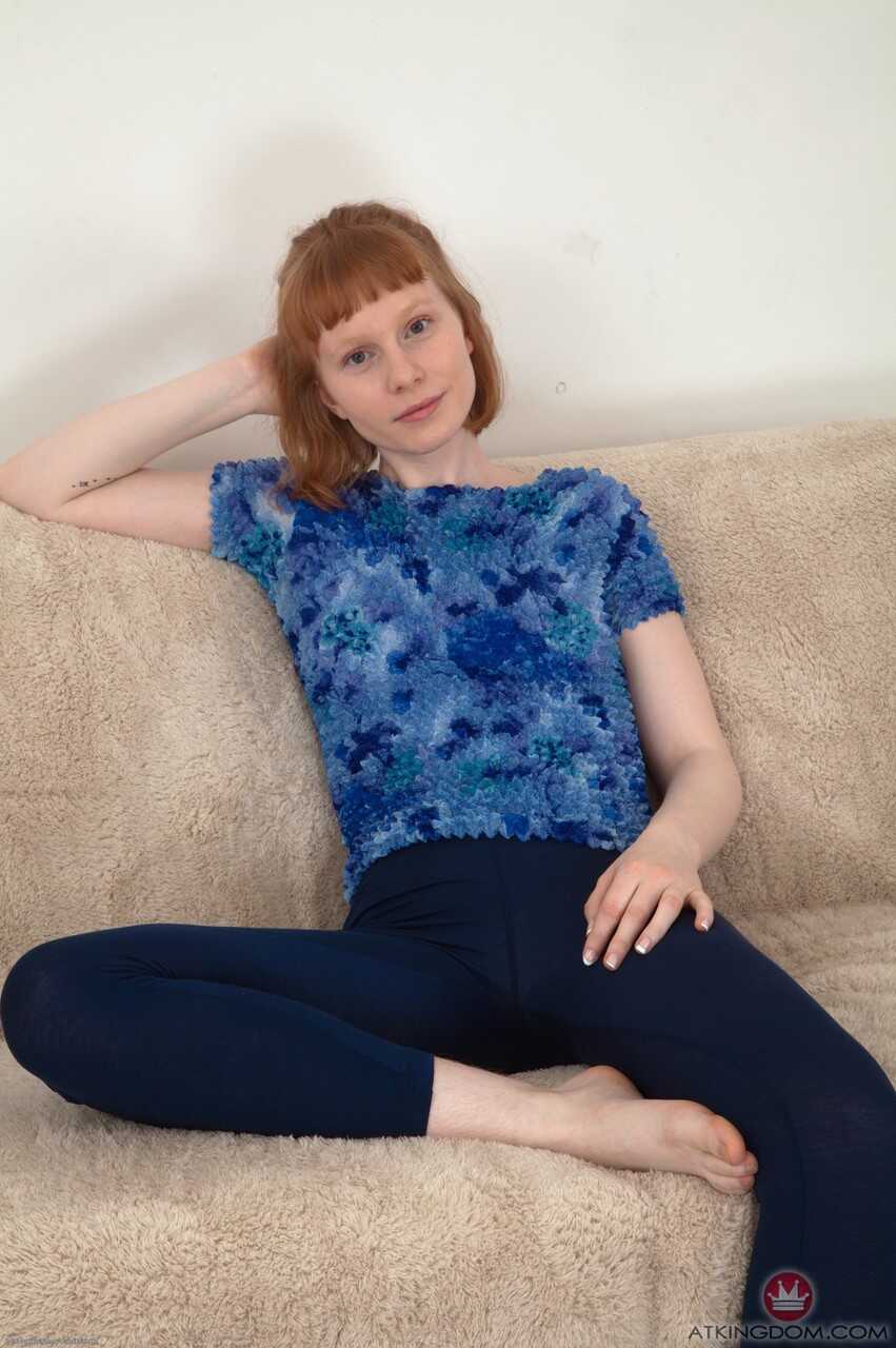 Hot Norwegian teen Bonni Belle strips her clothes & displays her hairy crotch for the camera! - Bonni Belle