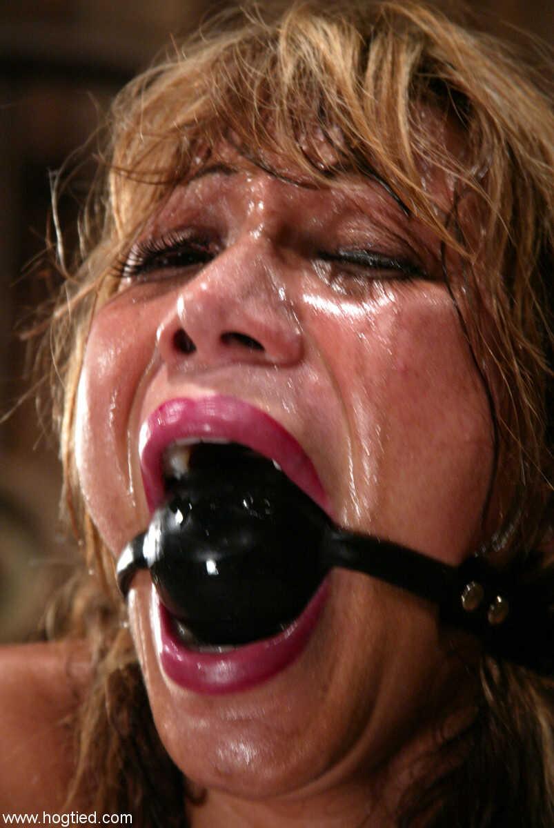 Gagged and bound MILF Ava Devine takes brutal anal punishment with a giant dildo in BDSM bondage - Ava Devine