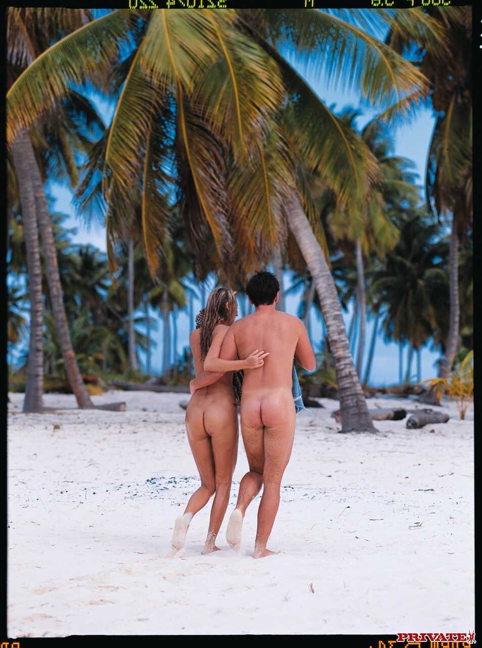Mature Hungarian slut Mandy Bright fucks passionately on the sandy beach with her tall anal partner - Mandy Bright