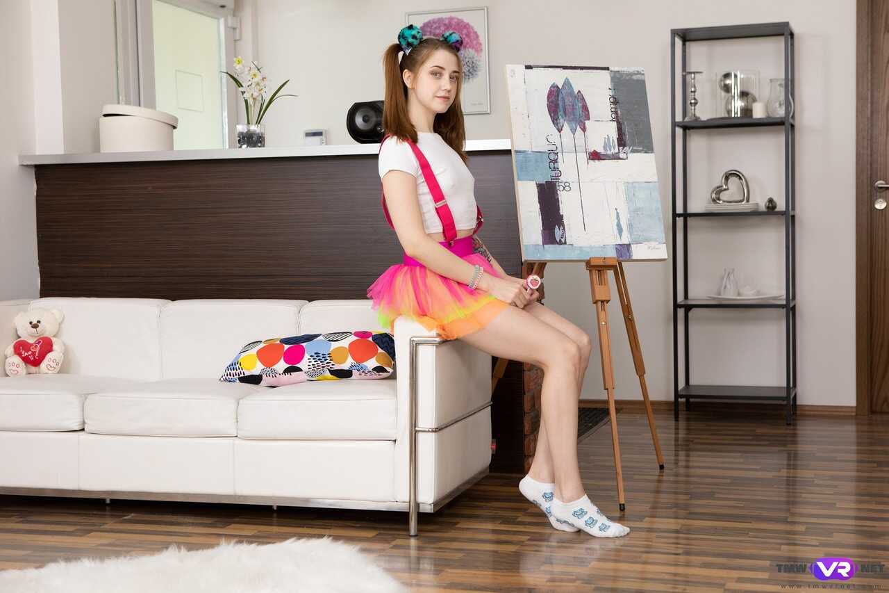 Slutty Alita Angel Fingered Herself While Sucking on a Lollipop During Cosplay Time! - Alita Angel