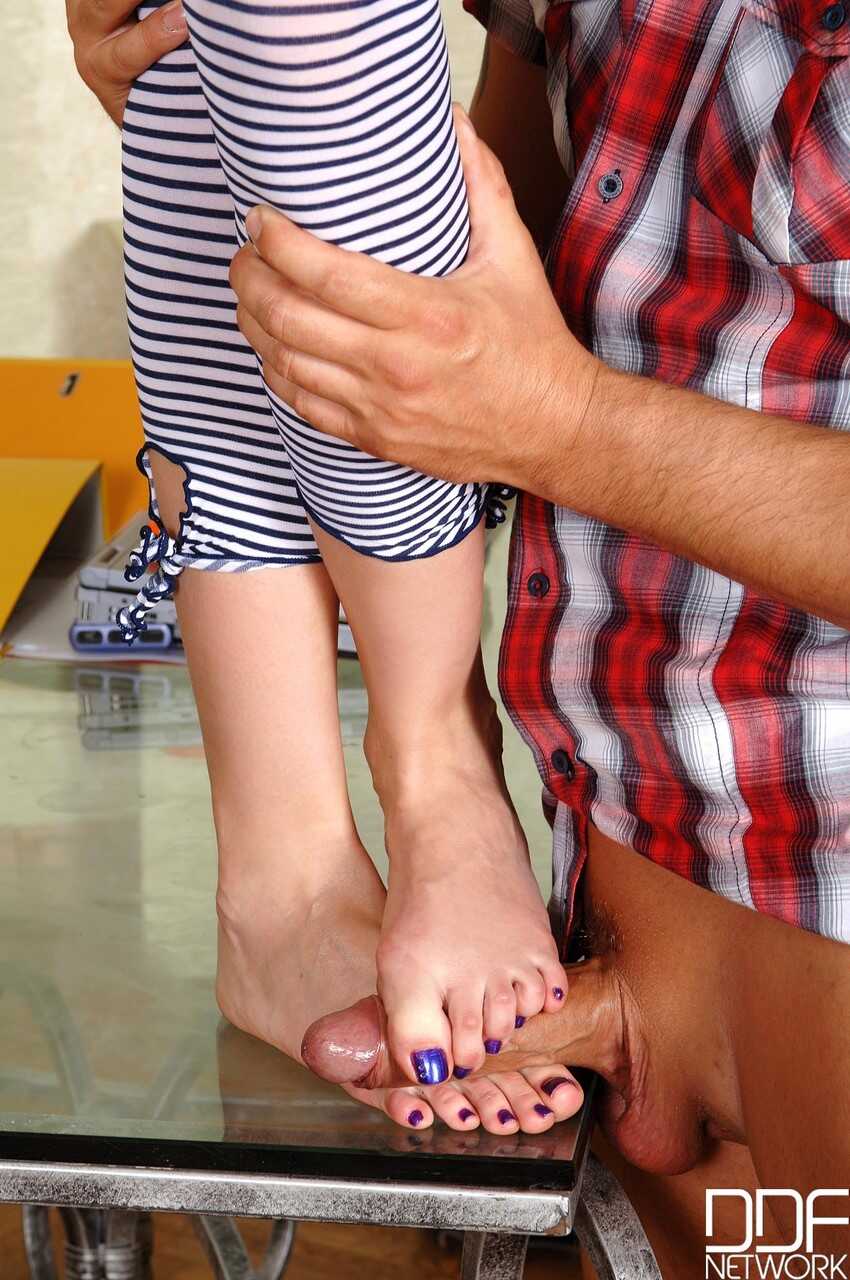 Glamorous Raffaella G Sucking and Fucking a Young Pervert&#039;s Feet to Orgasmic Ecstasy! - Porn World