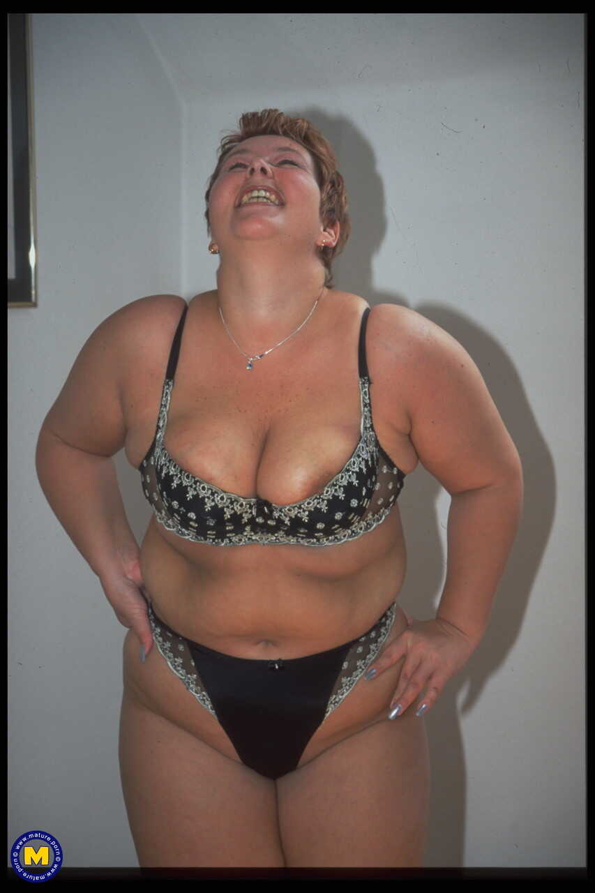Mature Beauty Mirjam Takes Off Her Lingerie and Shows off Her Chubby Naked Body - Mirjam