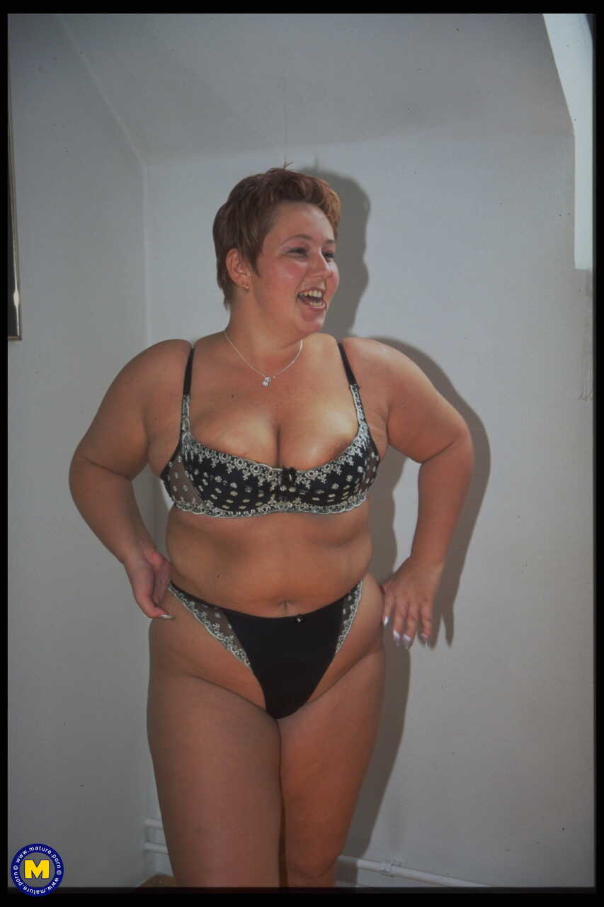 Mature Beauty Mirjam Takes Off Her Lingerie and Shows off Her Chubby Naked Body - Mirjam