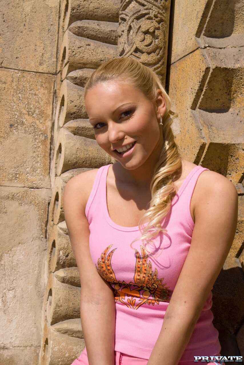 Blonde Bombshell: Angie Hard Gets Naughty with Glasses On - Angie Hard