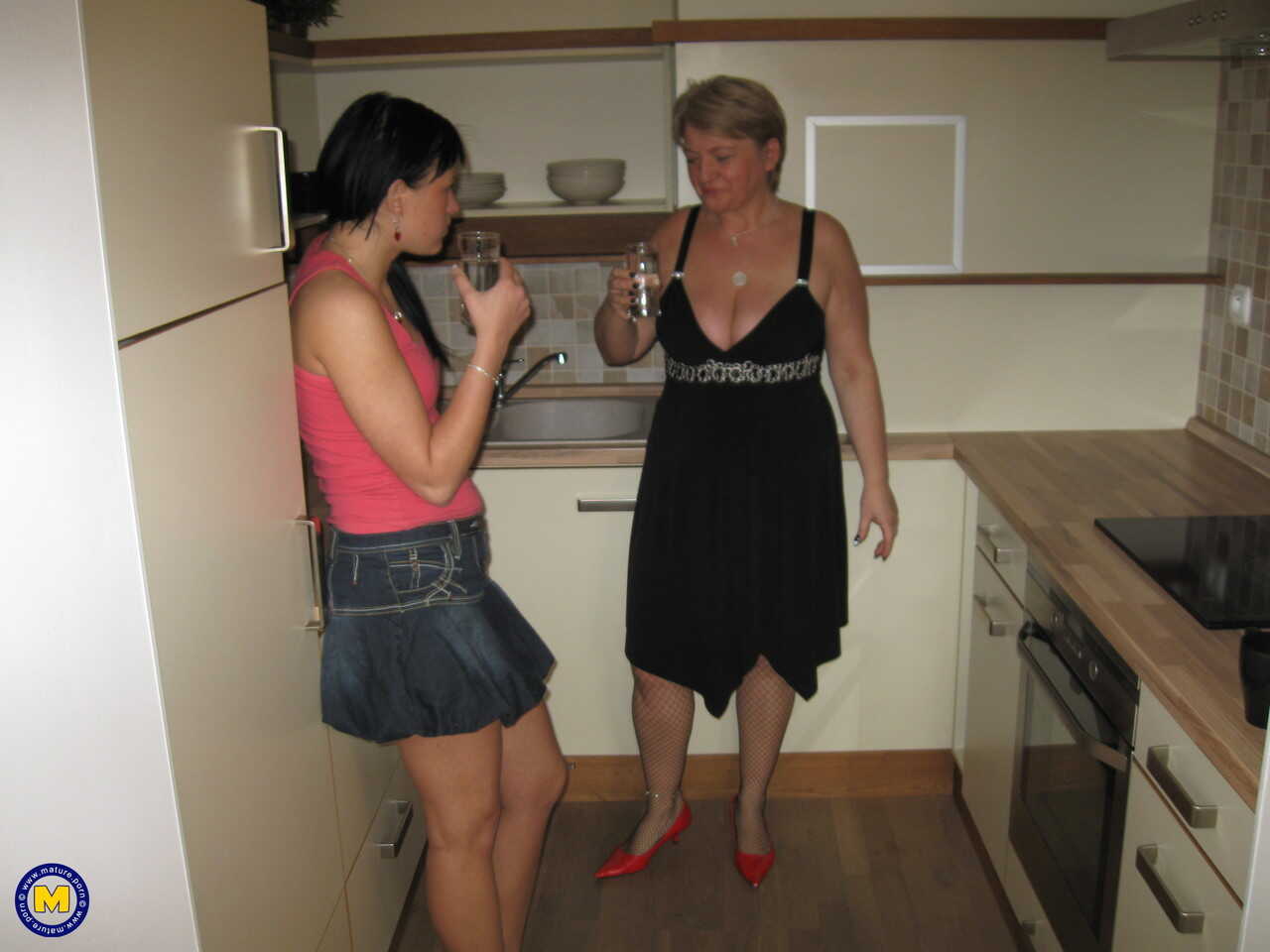 Ilana and Carine's Mature Ladies' Night Heats Up with Passionate Kissing and More - Carine, Ilana
