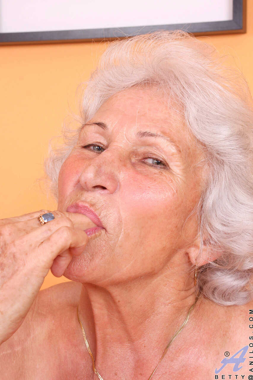 Grey haired granny Betty exposes her saggy juggs and fingers her clam while Norma shows off her hairy, chubby curvy body -...