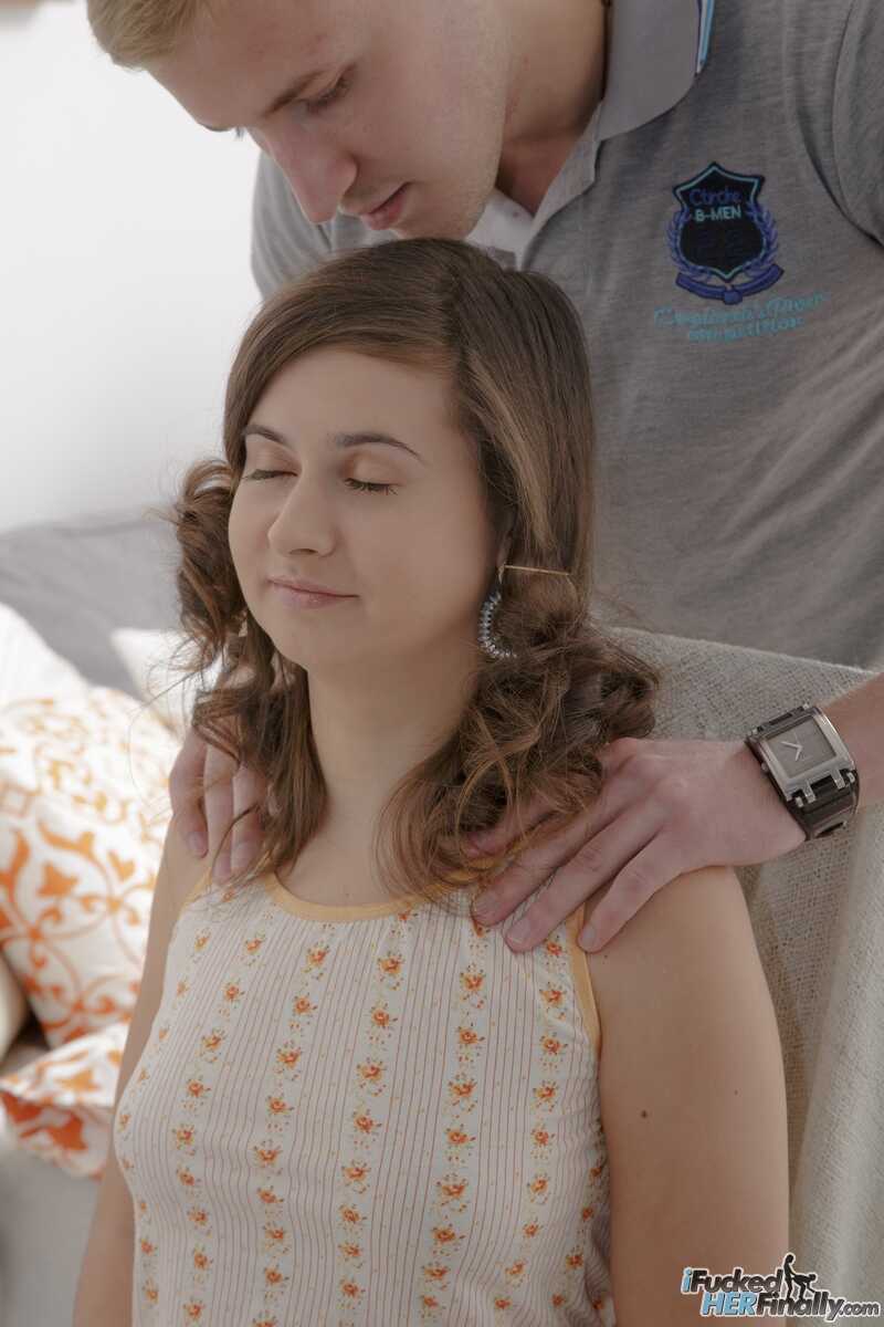 Natural teen girlfriend Maia gets her sweet muff fingered and dicked by surprise big cocked amateur guy - Vika Volkova