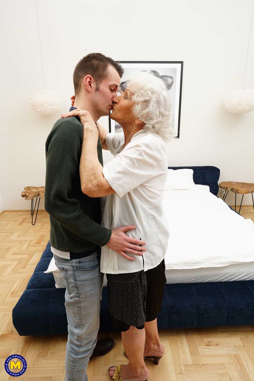 Blonde granny with saggy boobs Maria gets her twat filled with a young dick  by Norma Sam Bourne. - Norma, Sam Bourne
