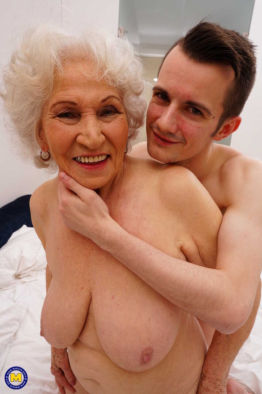 Blonde granny with saggy boobs Maria gets her twat filled with a young dick  by Norma Sam Bourne. - Norma, Sam Bourne