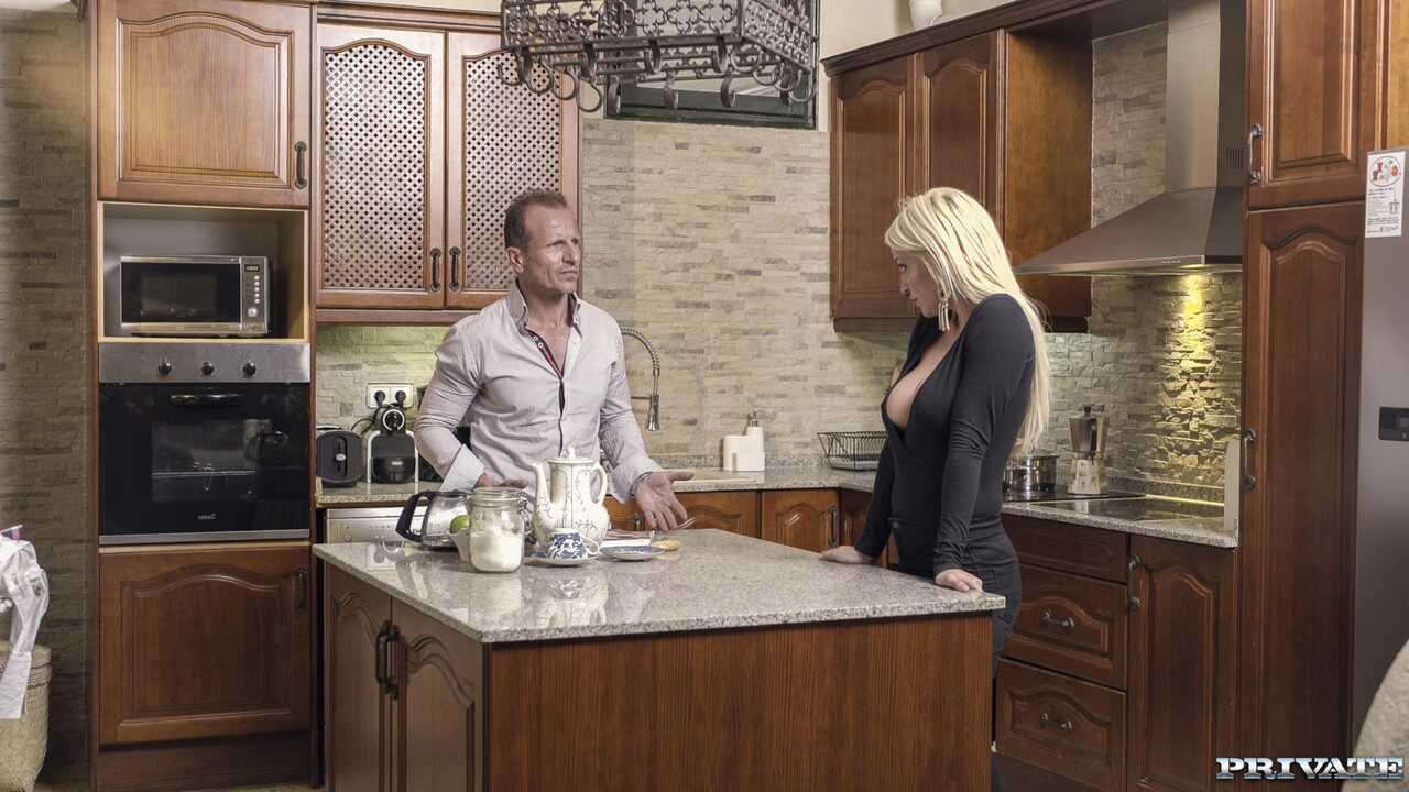Blonde Cougar Sienna Day Gets Her Pussy Licked and Fucked in a Dirty Threesome with Two Young Studs - Sienna Day