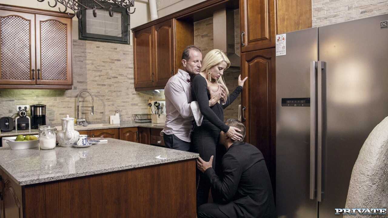 Blonde Cougar Sienna Day Gets Her Pussy Licked and Fucked in a Dirty Threesome with Two Young Studs - Sienna Day