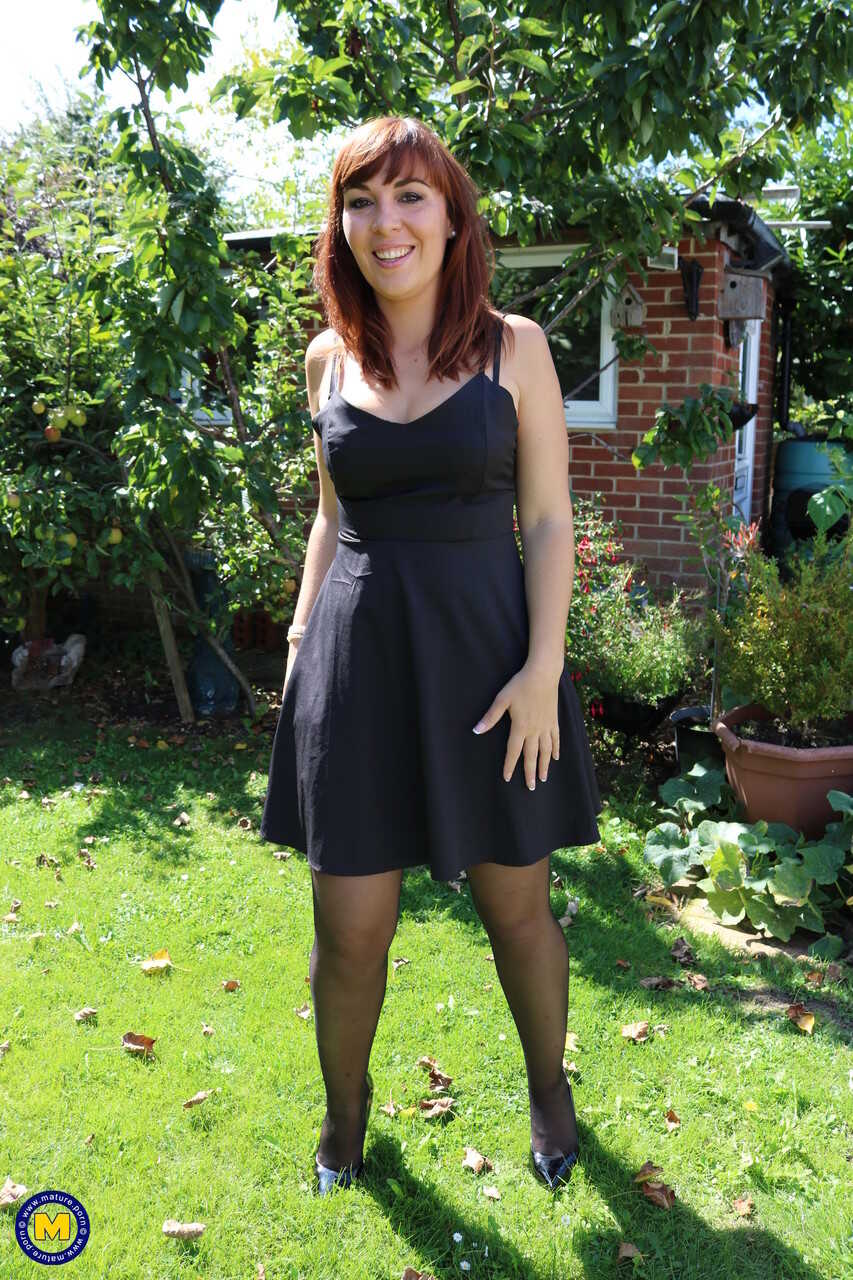 Redhead mature Angelique Luka reveals her big boobs and gets fucked hard in the outdoors with a British amateurr mom. - An...