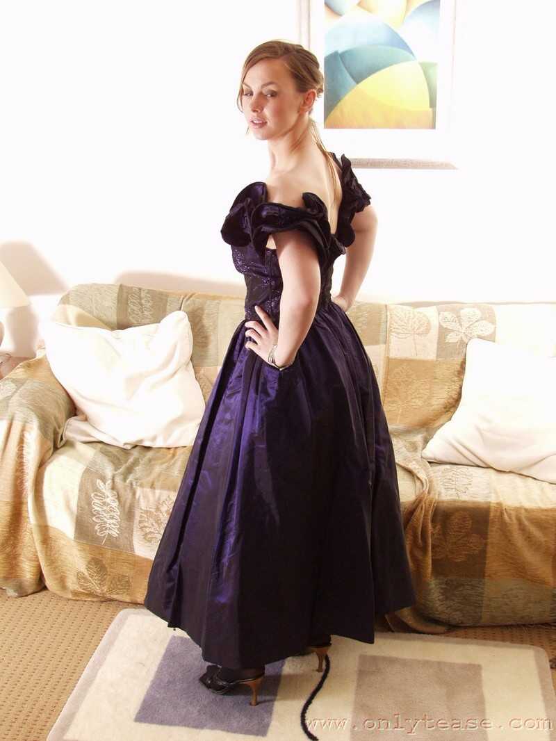 Big-titted redhead Claire Baker strips off her elegant dress and teases with her perfect PAWG ass - Claire Baker