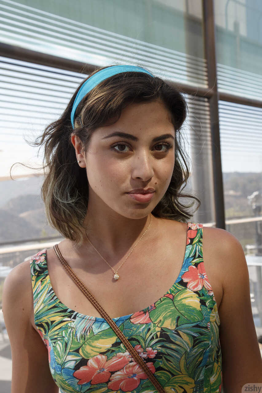 Carol Jasabe's Explosive Public Flash: Latina Babe Shows Off Her Panty-less Pussy and Cleavage in a Revealing Summer ...