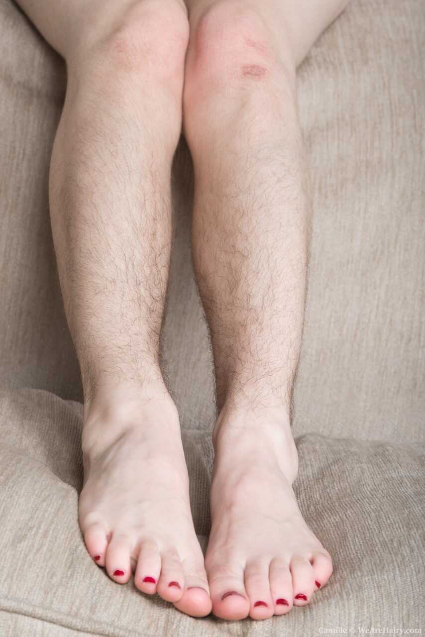 Camille's Hairy Adventure: Stripping Down to Show off her Naturally Hairy Body - Camille