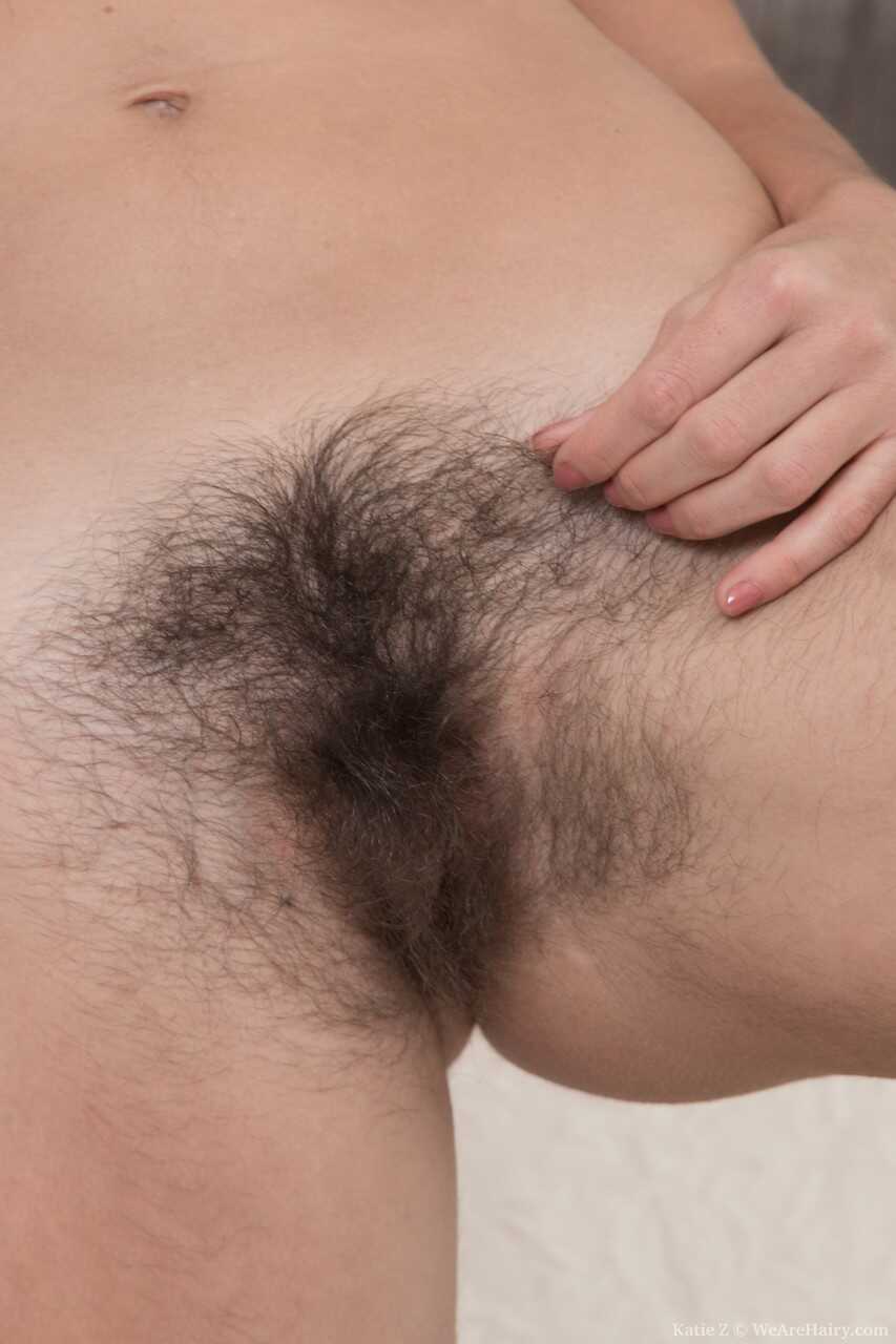 Brunette Katie Z Tugs Her Hairy Armpit and Furry Pussy in New Hairy Amateur Video! - Katie Z