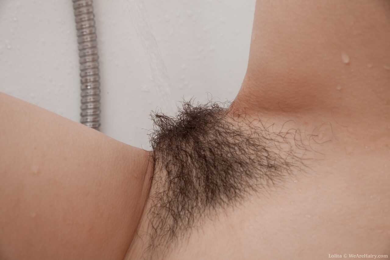 Exploring Eiby's Hairy Muff with Her Tiny Boobies and Skinny Body in the Shower