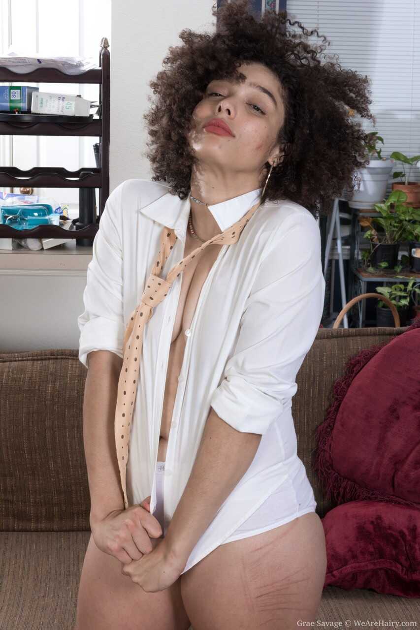 Grae Savage's Exotic Hairy Armpits and Furry Pussy Will Make You Cum in Your Pants! - Grae Savage