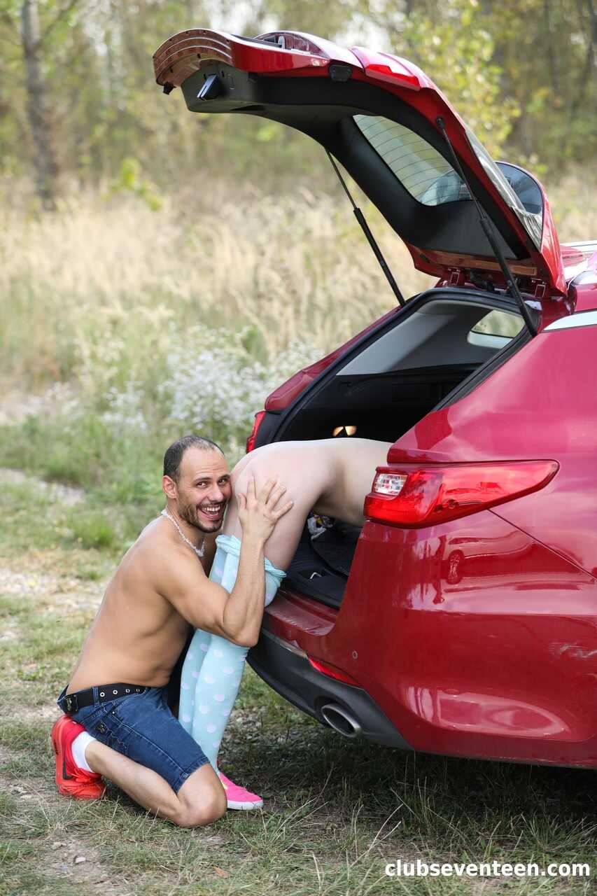 Taylor Krystal's European Adventure: Getting Fingered and Stuffed in a Trunk while Having Public Sex Outdoors - Taylo...