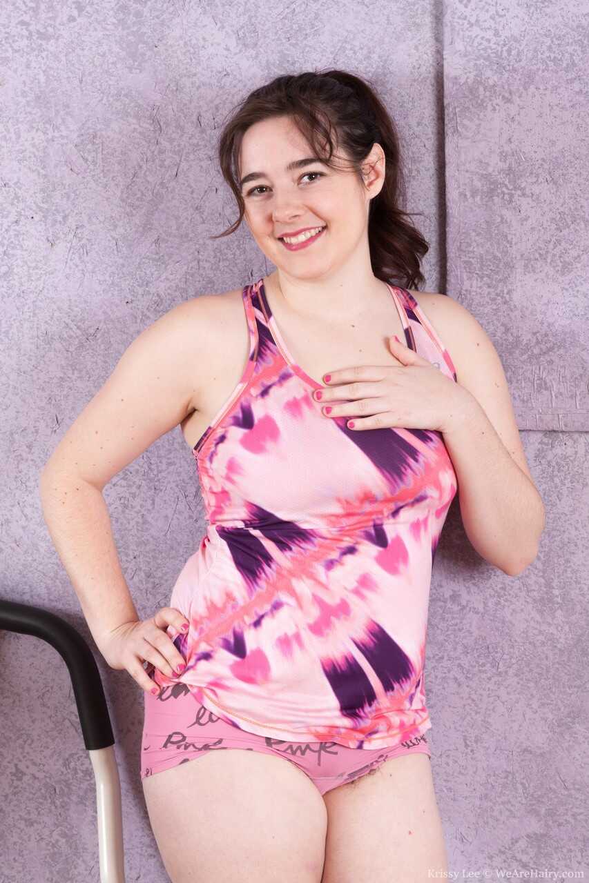 Taste the Hairy Muff of Curvy Brunette Krissy Lee in this Up Close and Personal Amateur Porn - Krissy Lee