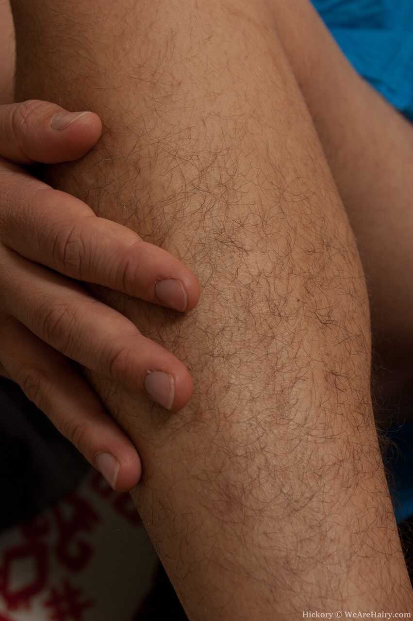 Nickory's Superb Brunette Homemade Solo Action with Hairy Beaver and Big Saggy Tits - Hickory