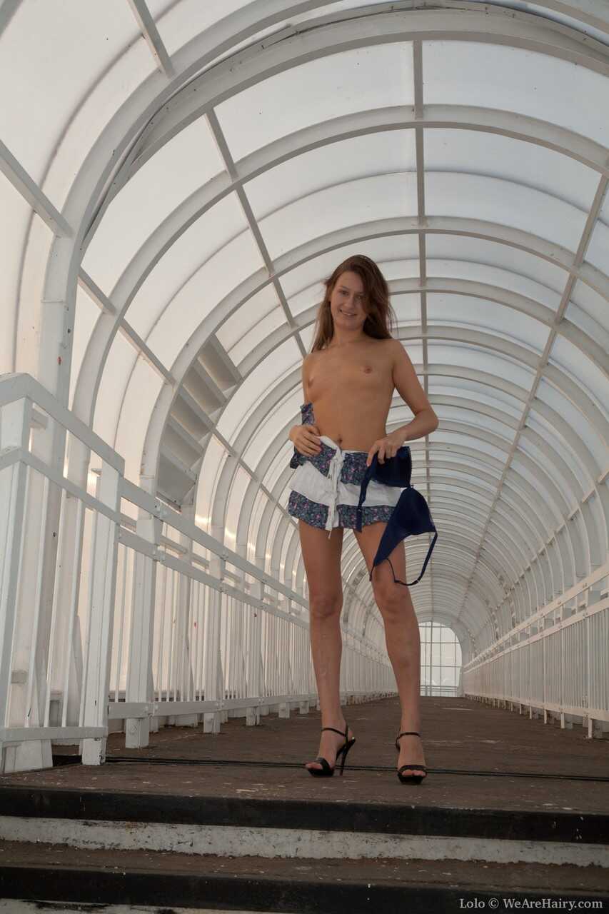 Lustful Lolo Strips Down and Shaves Her Bushy Cunt for a Steamy Tunnel Romp with her Ginger Boyfriend - Lolo