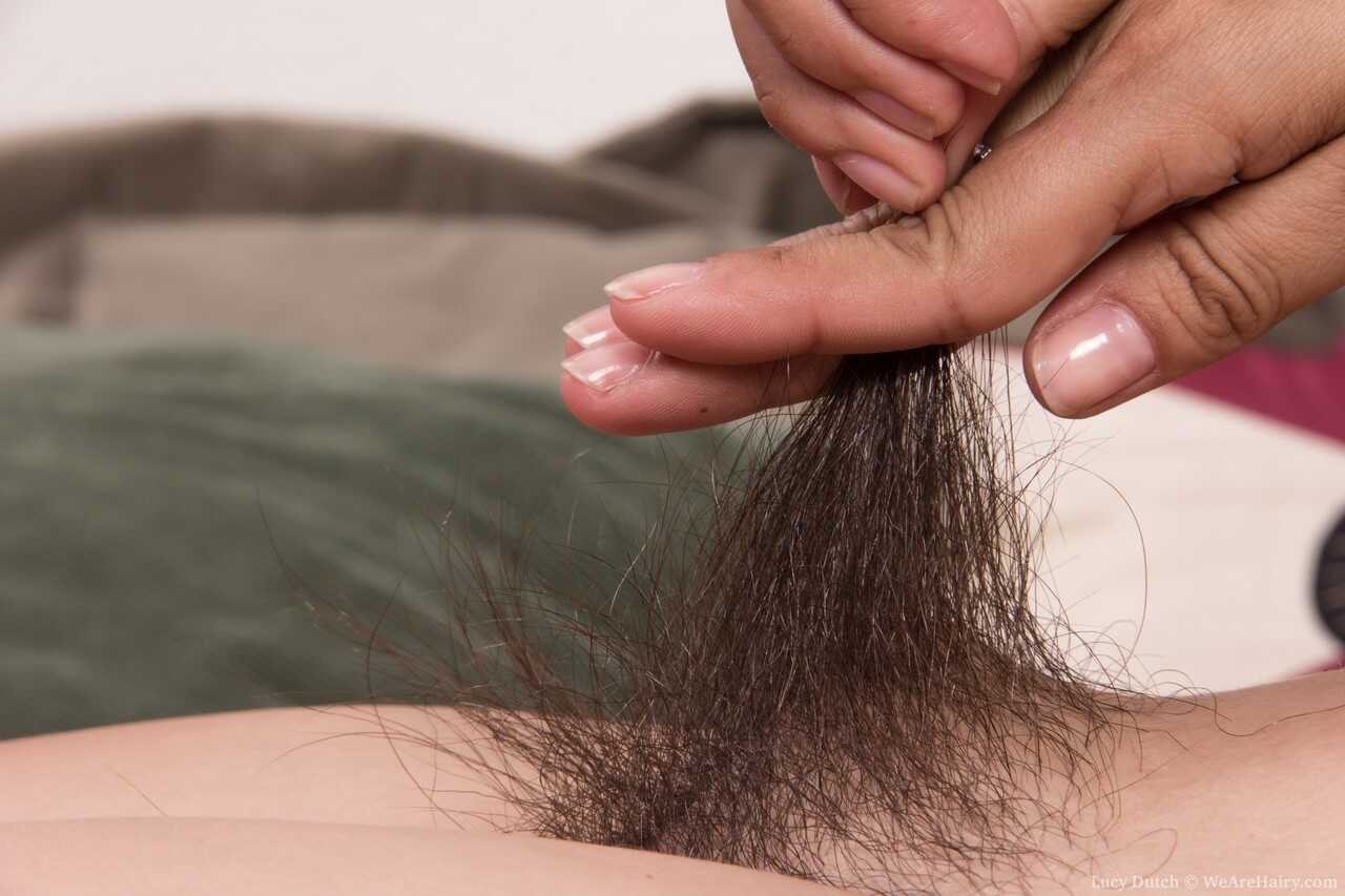Curvaceous Lucy Dutch's Hairy Muff Seductively Sways as She Tempts with Her Big Tits - Lucy Dutch
