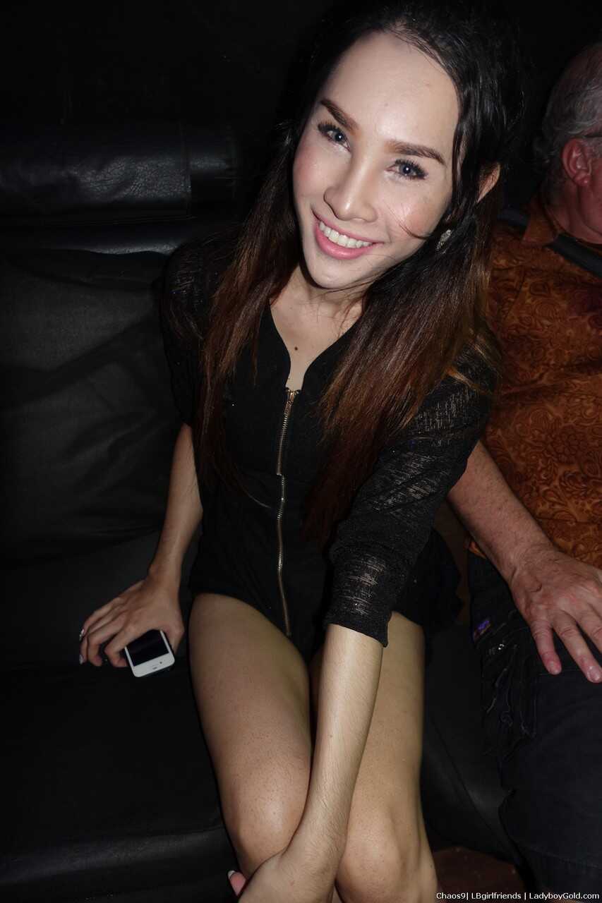 Blowjobs for the Cock-Craving Locals with Thai Shemale Whores in a Pattaya Bar - 