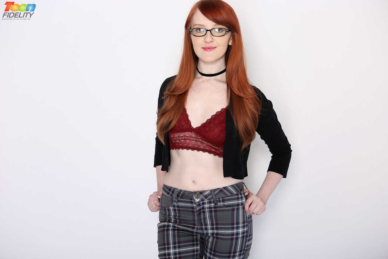 Nerdy redheaded teen Krystal Orchid gets penetrated by a large cock after sucking it off in her POV - Krystal Orchid, Ryan...