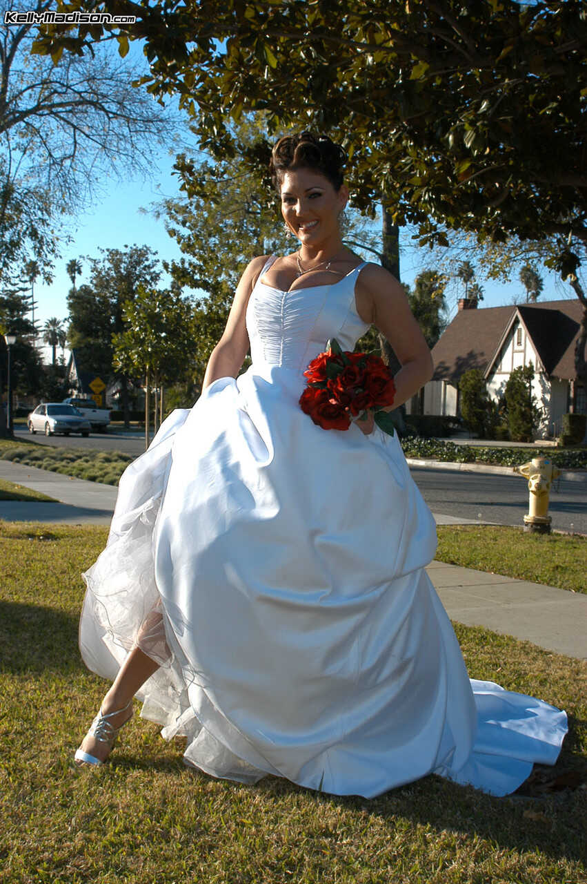 Curvy American Bride Claire Dames flashes her big tits on her wedding day with Ryan Madison - Claire Dames, Ryan Madison