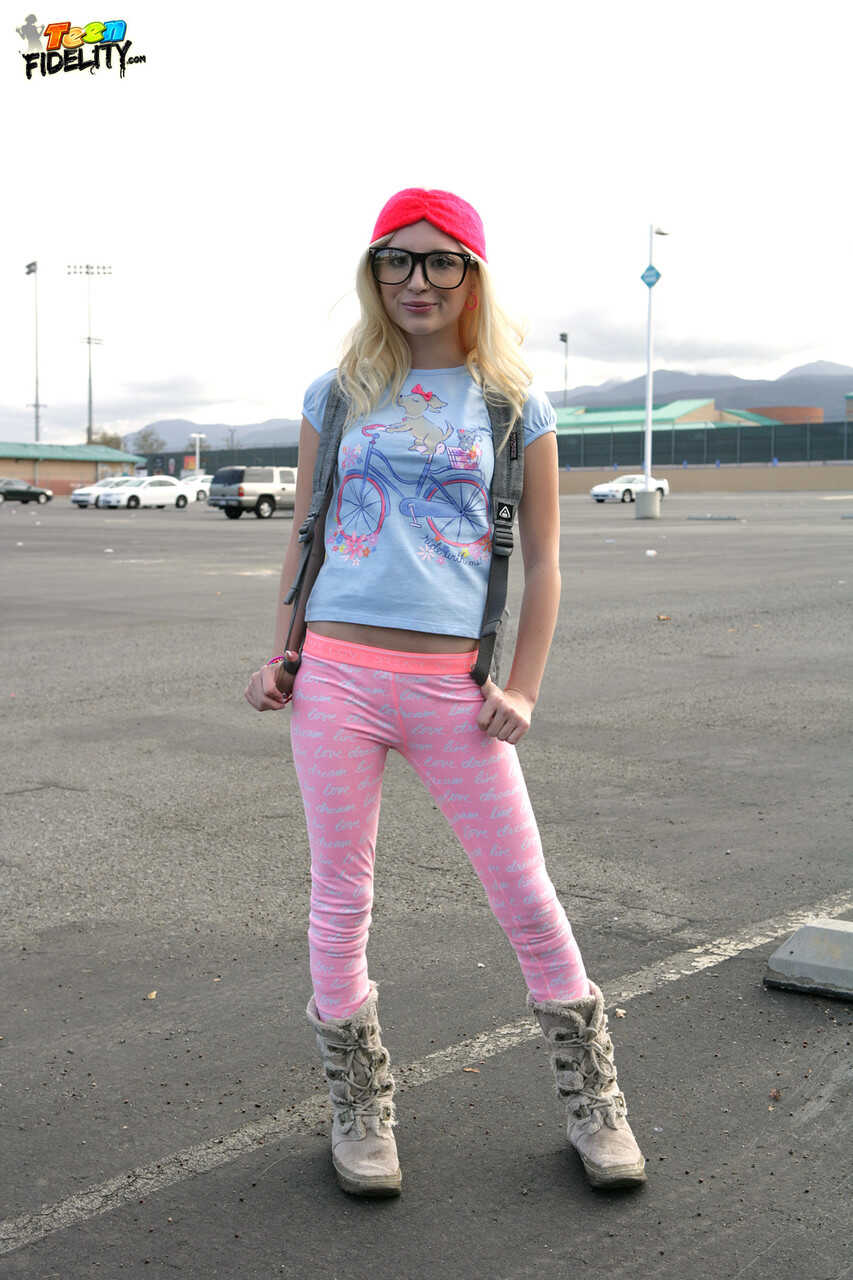 Innocent blonde schoolgirl Piper Perri gets naughty on the walk home from school. - Piper Perri