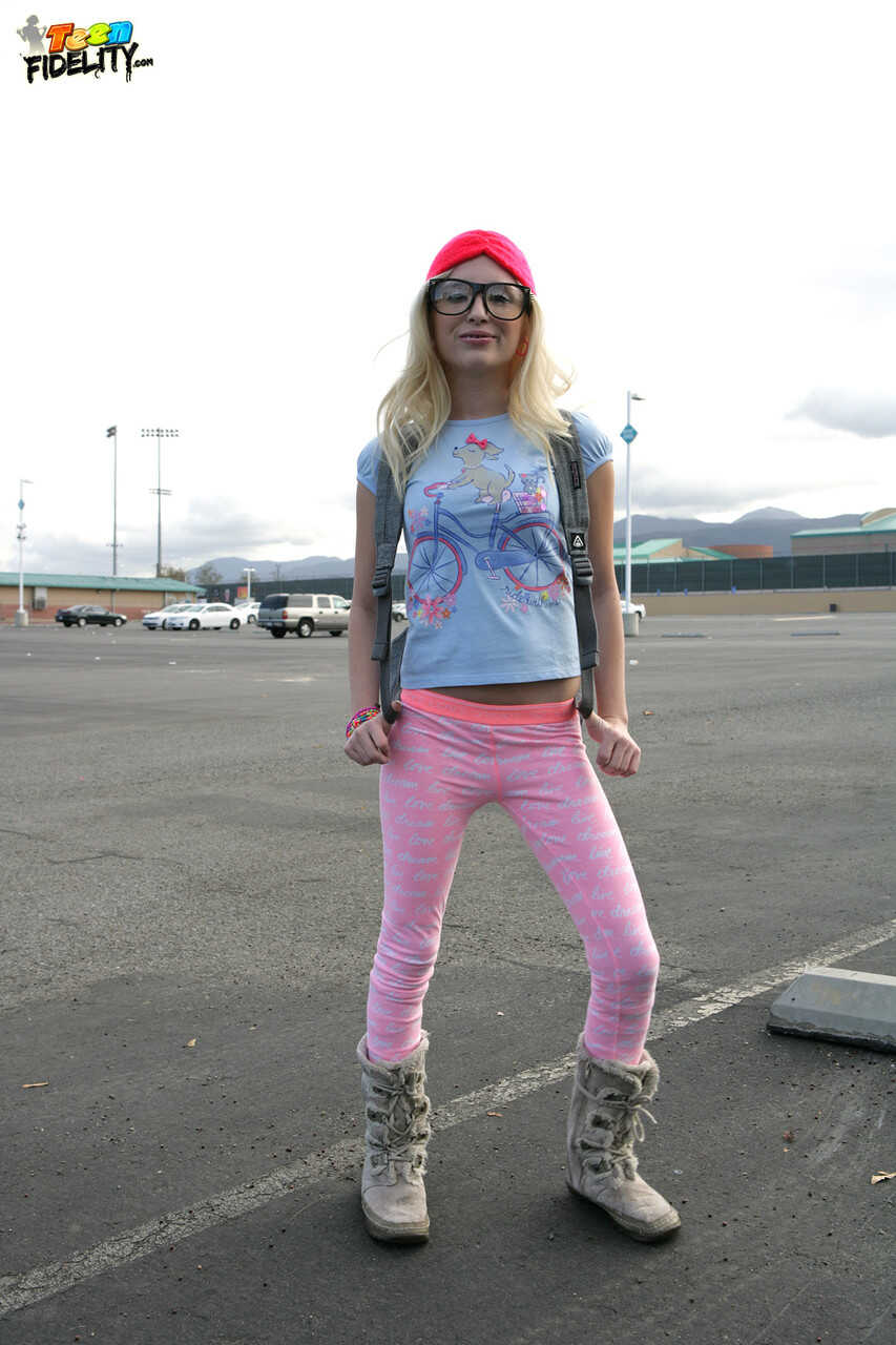 Innocent blonde schoolgirl Piper Perri gets naughty on the walk home from school. - Piper Perri