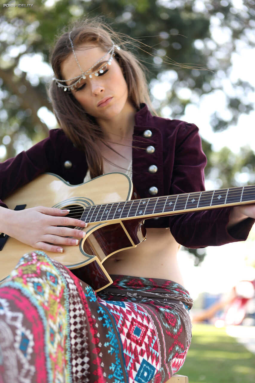 Naughty Nipple-Playing Redhead: Penny Brooks Gets Down with Guitar and Sexy Licks - Penny Brooks, Ryan Madison