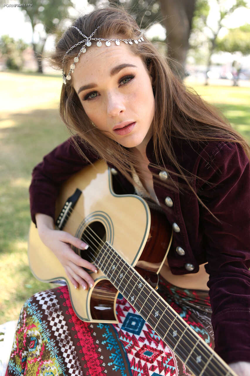 Naughty Nipple-Playing Redhead: Penny Brooks Gets Down with Guitar and Sexy Licks - Penny Brooks, Ryan Madison