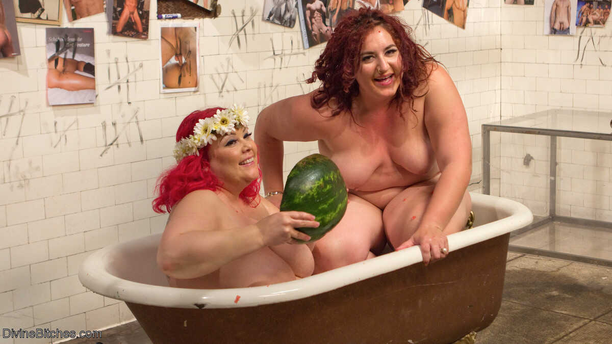 Tub O' Melons: April Flores & Her Subs Devour Fruits Before Feeding on Their Latina Twats