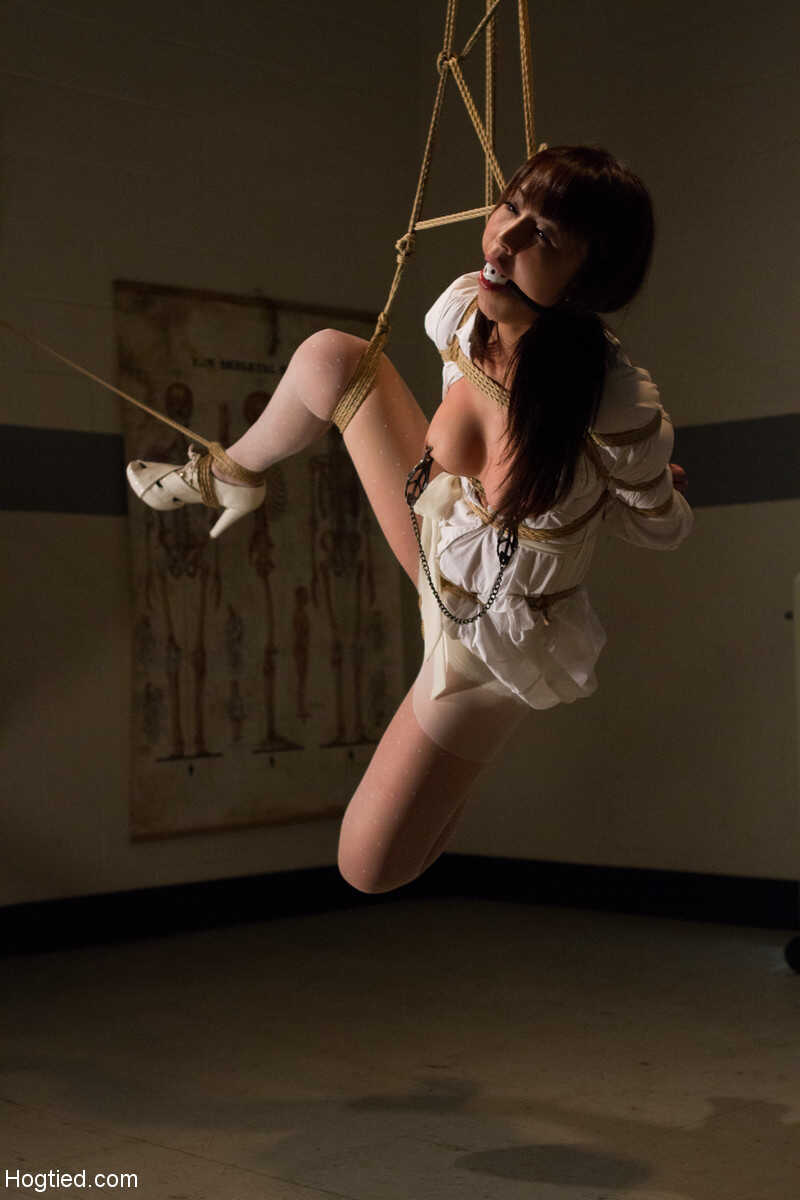 Hot Asian nurse Marica Hase gets tied up and fucked by her patient in bondage play - Marica Hase