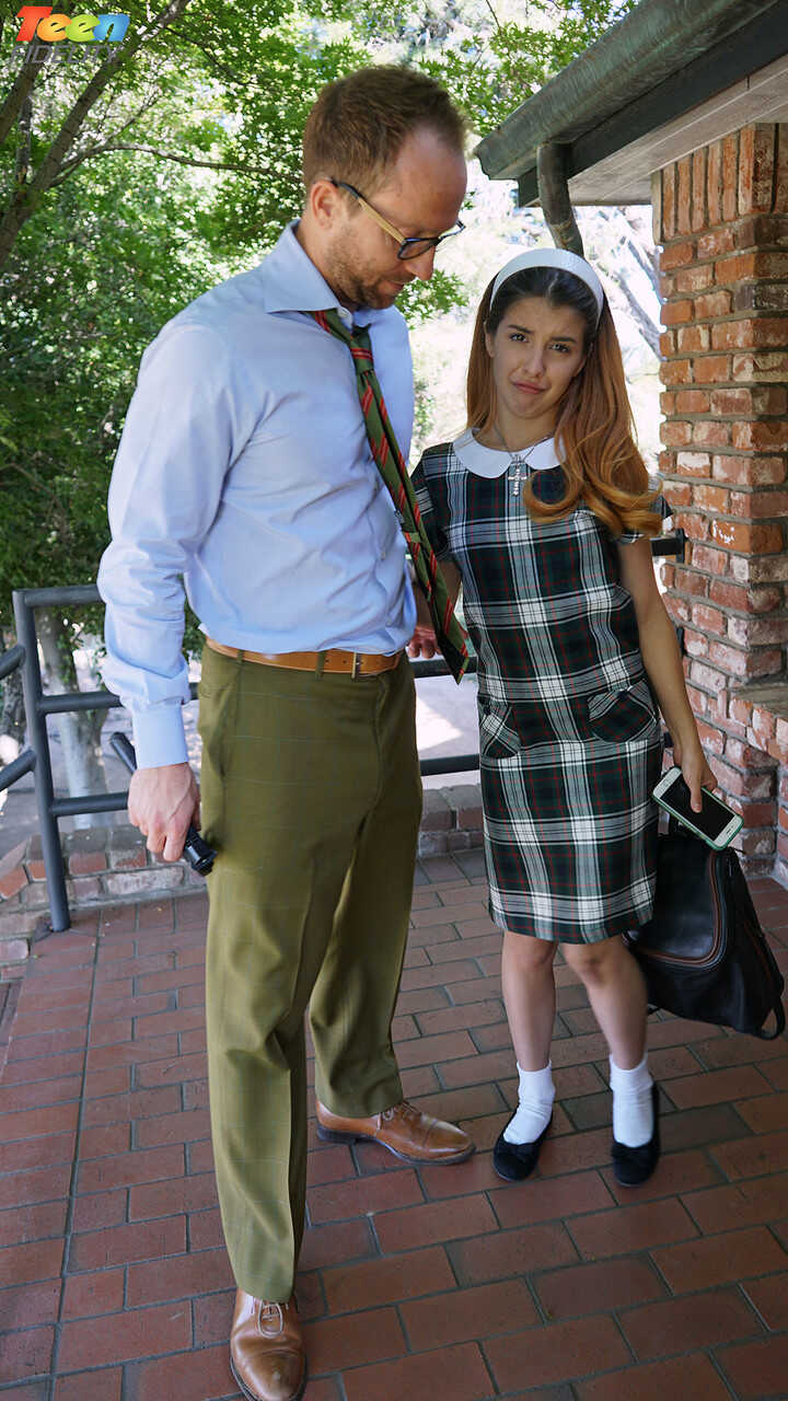 Dirty Schoolgirl Sally Squirt: Sucking and Taking Teacher's Dick in the Cuntor- Mini-Skirted Sally Squirt Gets Her Te...