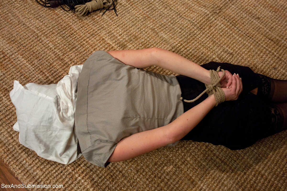 Bald husband ties up bootylicious blonde Krissy Lynn to fuck her in asshole BDSM Wife Surprise Anal with Mark Davis and Mi...