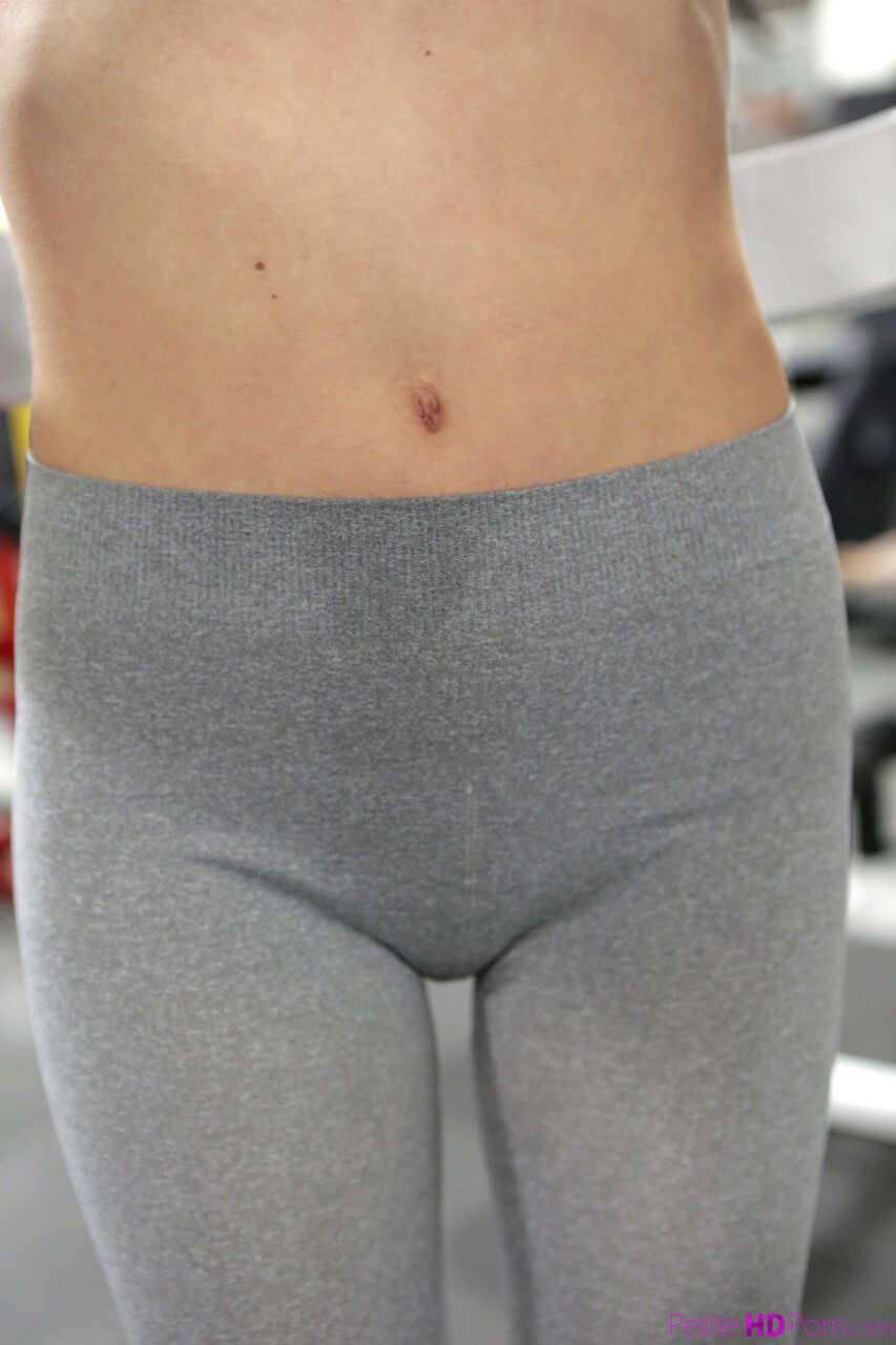 Skinny Teen Ava Parker Gets Her Cameltoe Gaped at the Gym While Hairy Logan Long Watches in Awe - Ava Parker, Logan Long