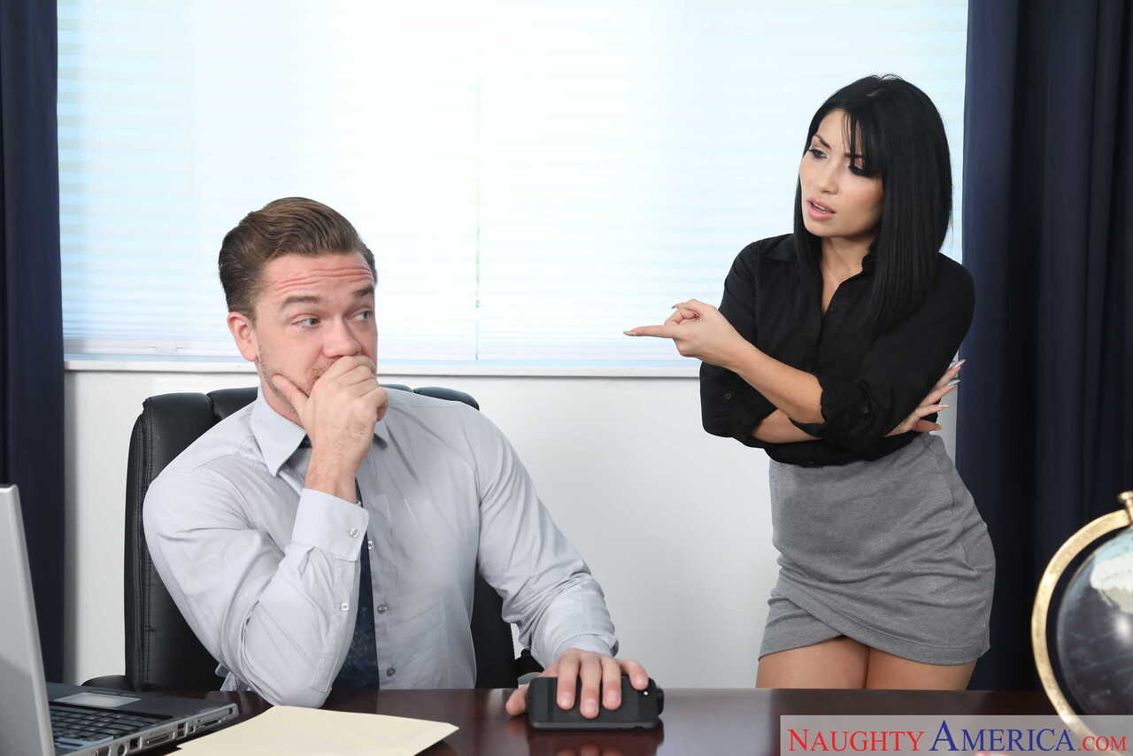 The Naughty Secretary's Asian Adventure: Kyle Mason Pumps and Cums on Rina Ellis' Face at the Office - Kyle Maso...