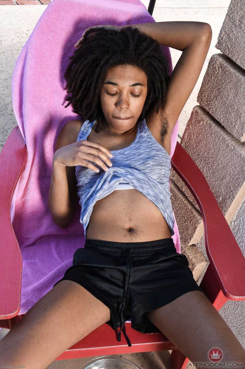 Black Olivia's Hairy Afro-Pussy Delight