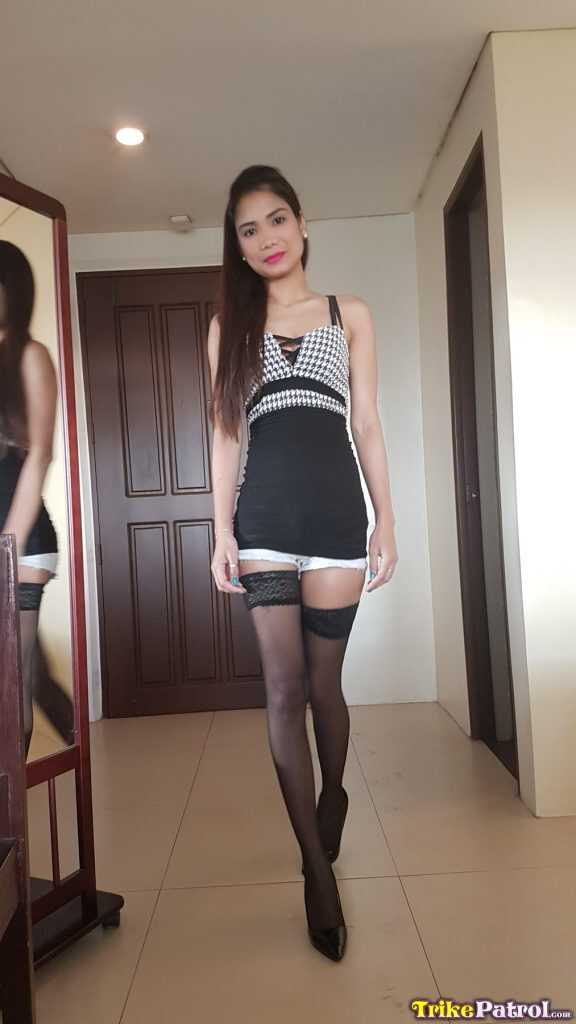 Eye-Cuming Back for More: Hazel's Philippine Fetish Fulfilled by a Skinny Filipino in Stockings - Hazel