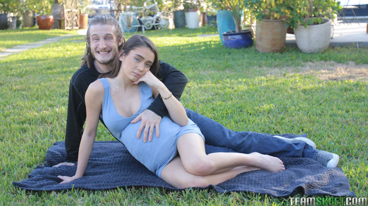 Busty blue-eyed doll Ashly Anderson takes on a stiff dick in the bedroom and gets her pussy filled with hot cum - Ashly An...