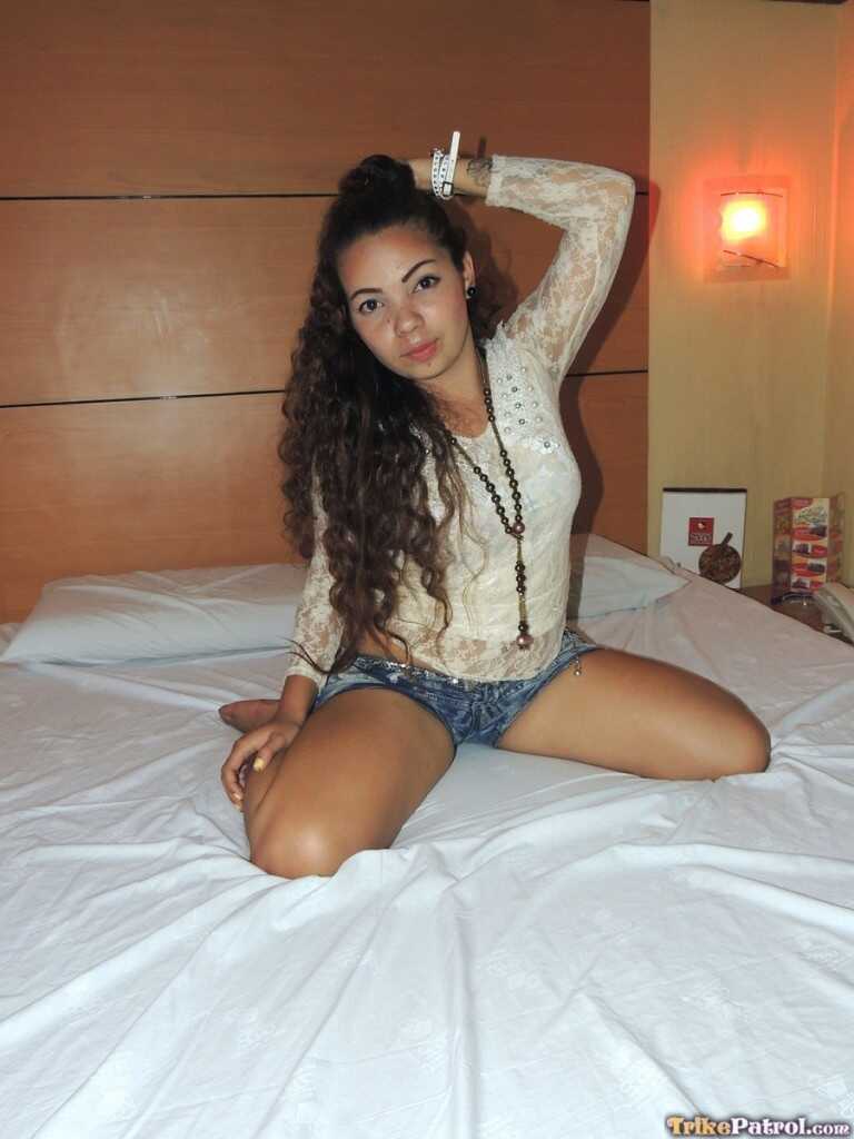 Curly Haired Asian Amateur Teen Khate Loves Getting Pounded from Behind by a Stranger's Thick Cock - Khate