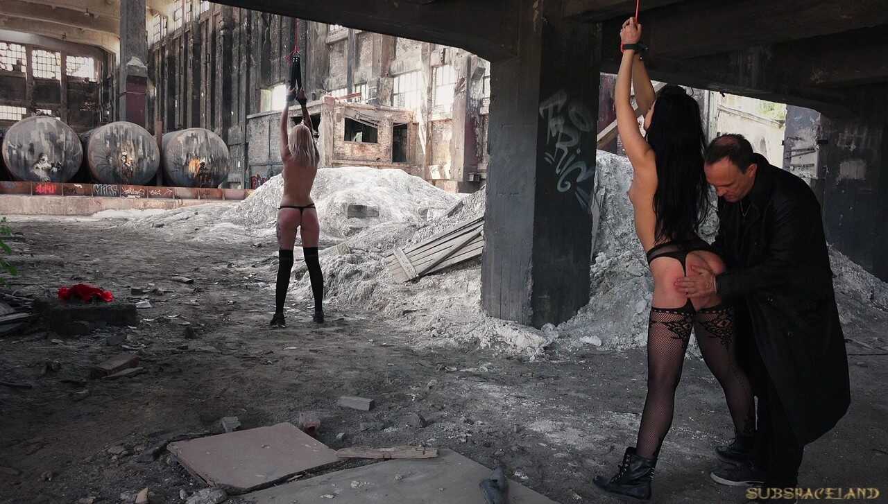 Brunette Taissia and Blonde Arteya's Teen Bondage Adventure in Abandoned Building - Arteya, Noa Livia, Taissia
